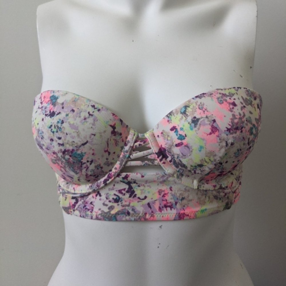 VICTORIA SECRET SZ 32C TIE DYE BIKINI TOP